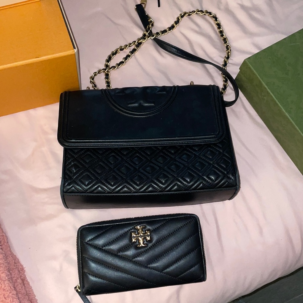 Tory Burch bag and wallet